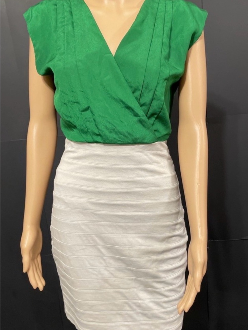 Express Colorblock Bandage Bodycon Dress | Sz M